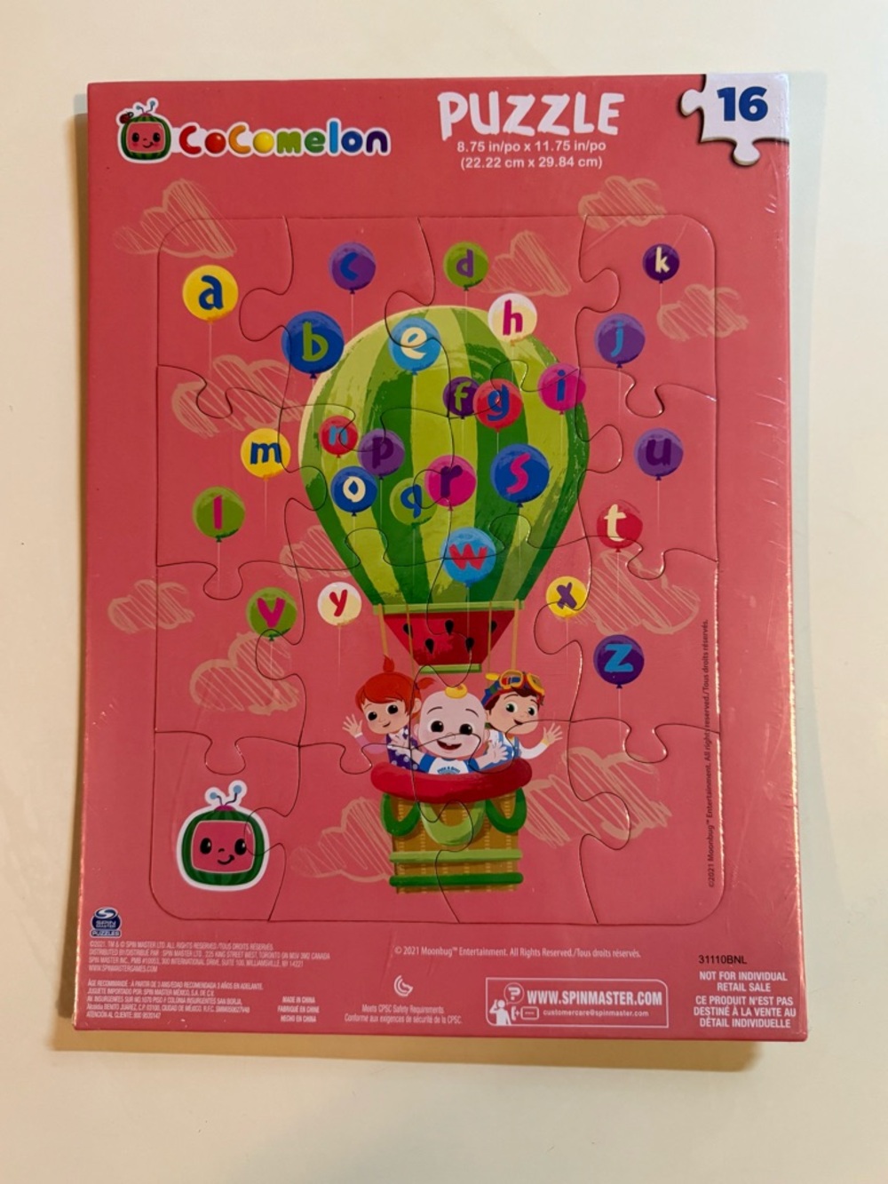 3 for $15 🩵 Cocomelon ABC Puzzle - 16 Pieces